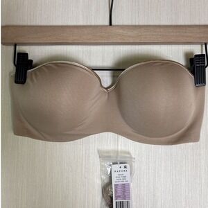 NWT‎ Natori 34D Reflex Strapless Convertible Memory Pad Bra 774495 Beige 120944